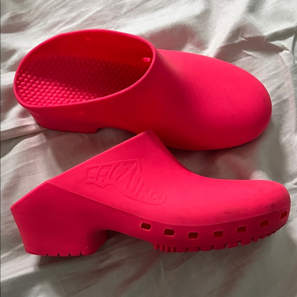 Bright Pink Women's Mules by Calzuro 35-36